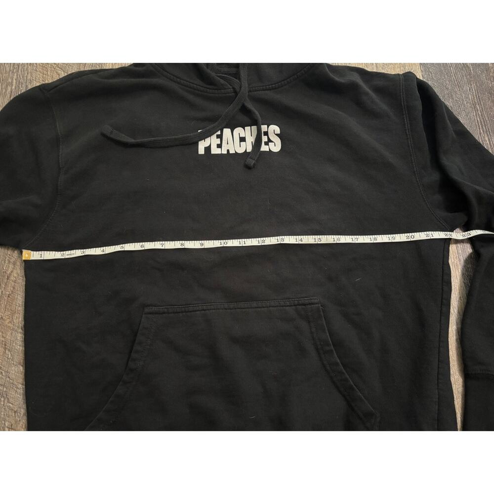 Justin Bieber Justice World Tour Peaches Hoodie Black Graphic Sweatshirt Large‎ - Picture 5 of 5